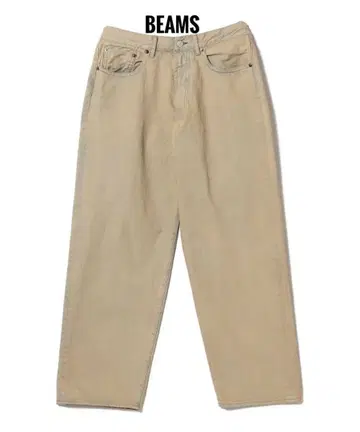미사용 BEAMS 와이드 스트레이트 데님 팬츠