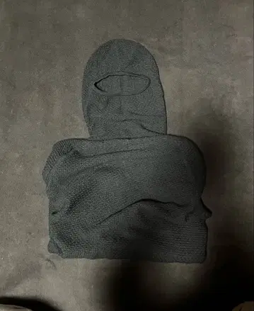 archive y2k 발라클라바 스웨터 니트 후드티 그레이