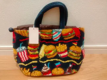 페이러 햄버거 디자인 토트백