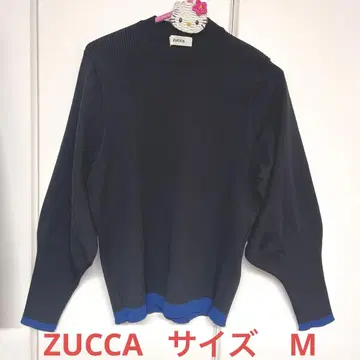 새상품급!배송비 포함! ZUCCA 파이핑 니트 얇은 소재 사이즈 M