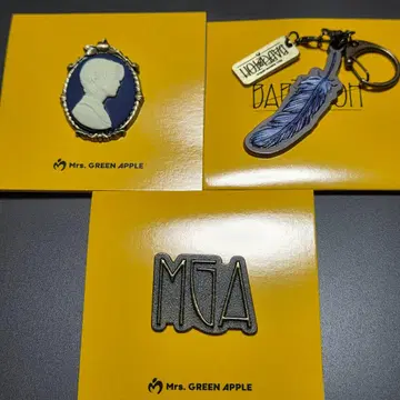 Mrs. GREEN APPLE 바벨 키링D 카메오C 핀즈A