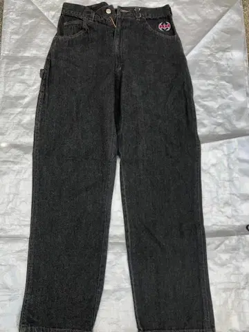 일본산 미사용 페인터 팬츠 블랙 1 워시 데님