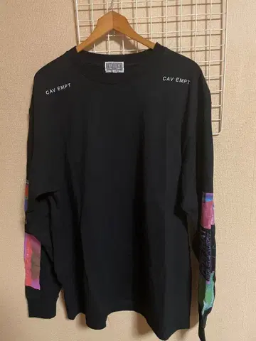 c.e CAV EMPT 블랙 롱T 사이즈 XL