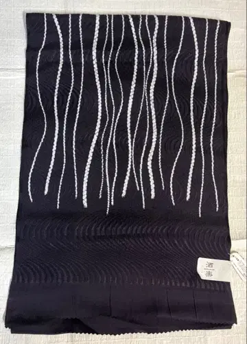 오비 장식 천 삿카라쿠 sharaku 류센 다크 컬러 순수 실크 미사용품