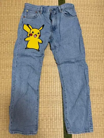 피카츄 스트레이트 데님