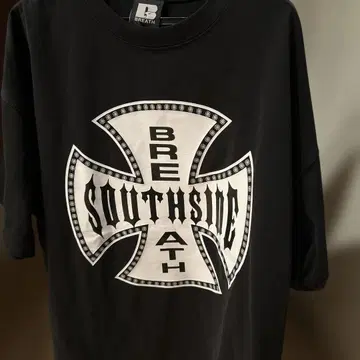 BREATH SOUTHSIDE 블랙 T셔츠