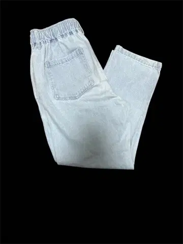 라이트 블루 데님 팬츠 허리밴딩