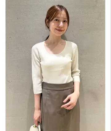 SNIDEL 리브 니트 풀오버