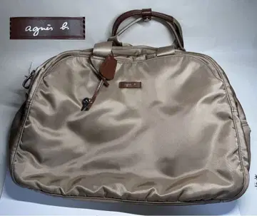 아가네스베 2way 보스턴 백 대용량 이층 그레이지 브라운