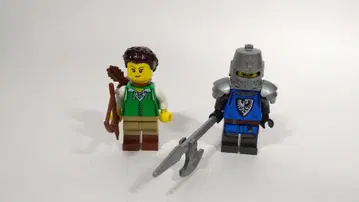 레고 미니 피규어 2개 정품 캐슬 중세 대장간 블랙 팔콘