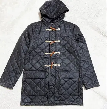 레어 고품질 라벤햄 더플 코트 오일드 퀼팅 코트