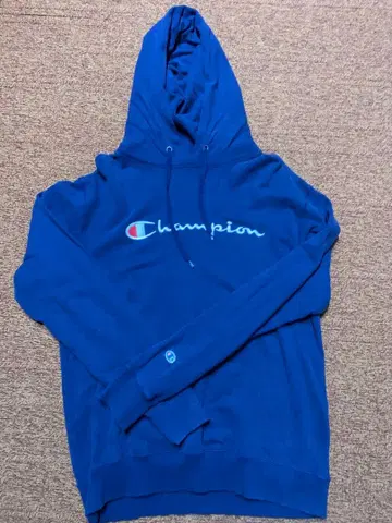 Champion 후드 부착 후드티 X-LARGE 파랑