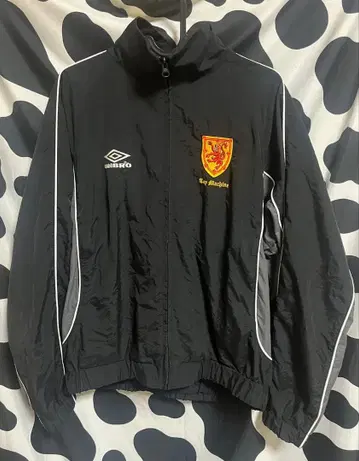 Umbro 블랙 집업 나일론 자켓