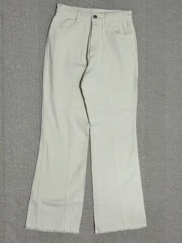 화이트 플레어 데님 팬츠 M 사이즈