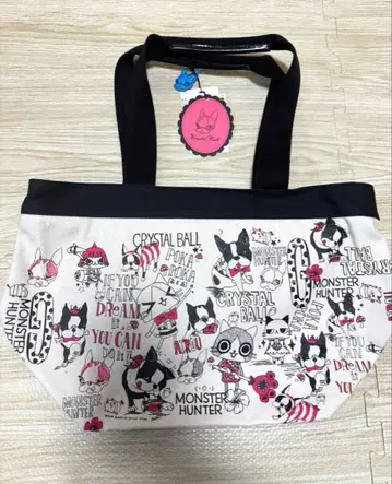 [레어 상품] 택 포함 크리스탈 볼 x 몬스터 헌터 아일루 토트백