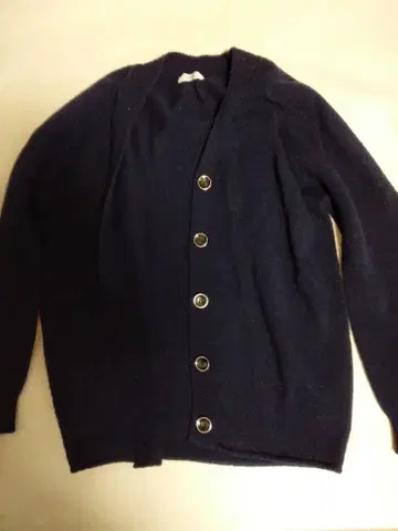 IENA 네이비 버튼 니트 가디건