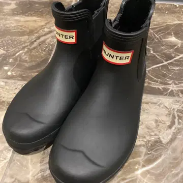 HUNTER 블랙 숏부츠