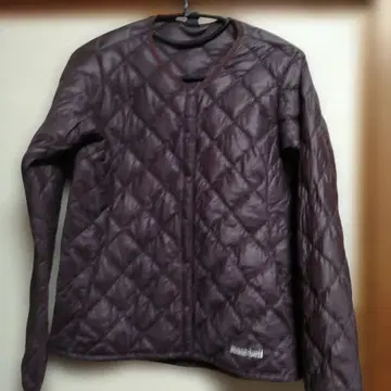 다운 퀼팅 자켓 M 사이즈 다크 퍼플