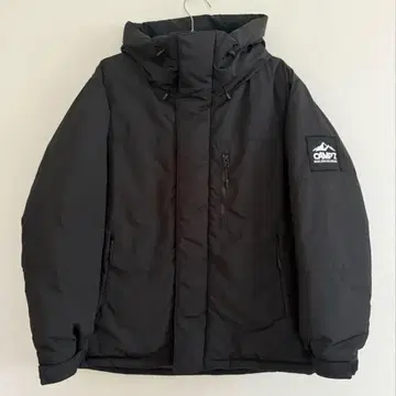 Right-on CAMP7 블랙 L 다운 자켓 후드 부착