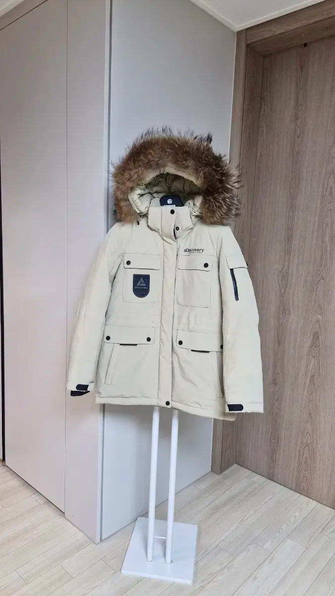 [Excellent Condition] Discovery Expedition Women's Goose Down Padded Jumper Beige 90