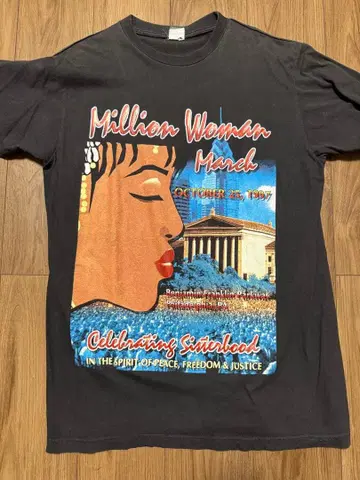 Million Woman March 빈티지 티셔츠