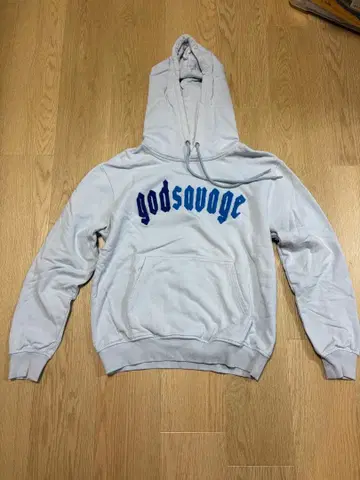 godsavage 블루 후드 부착 후드티