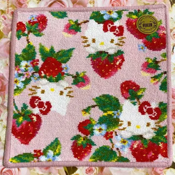 페이러 산리오 손수건 헬로키티 스트로베리 새상품