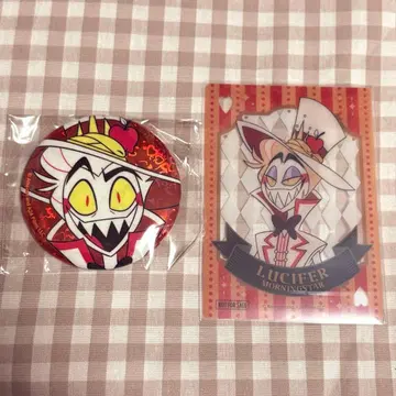 해즈빈 호텔 루시퍼 홀로그램 캔뱃지