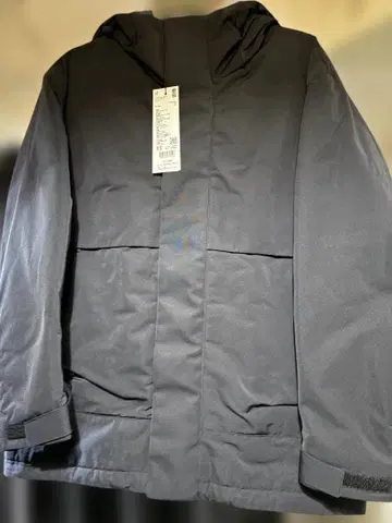 유니클로 +J 하이브리드 다운 오버사이즈 파카 09 BLACK XS