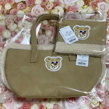 페이러 올드 테디 와펜 보아 토트백 파우치 세트 새상품