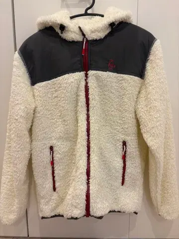 CHUMS 참스 플리스 자켓 화이트/그레이