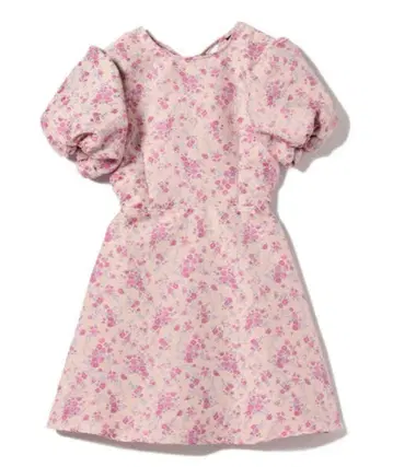 sister jane 플로럴 자카드 미니 원피스