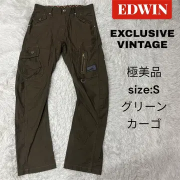 EDWIN EXCLUSIVE VINTAGE 카고 팬츠 S 그린