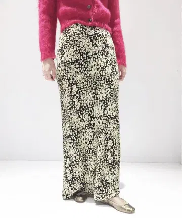 EDIT. FOR LULU 플라워 바이어스 맥시 스커트