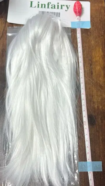 인형용 가발 화이트 9-10인치