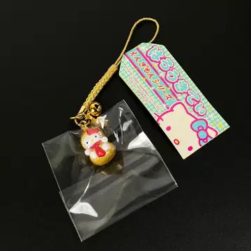 헬로키티 엔기몬 시리즈 표주박 골드 Sanrio 스트랩