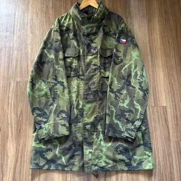 밀리터리 체코군 카모플라쥬 코트 90년대 제작 XL 상당