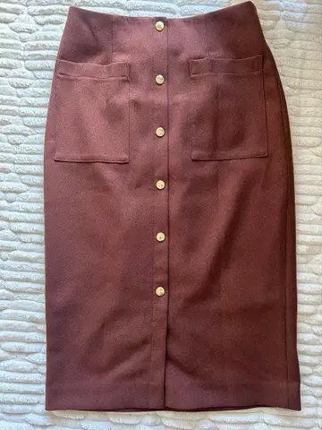 노리즈 스커트 브라운