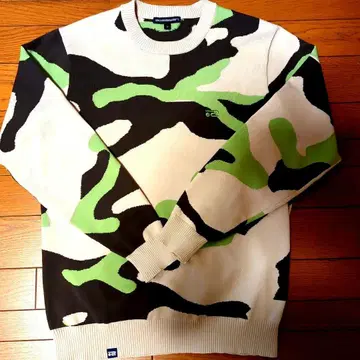 로사센 골프 남성용 스웨터 카모플라주 M 사이즈 베이지 카모 패턴