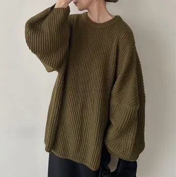 select MOCA by son 루즈 볼륨 오버 니트 니트