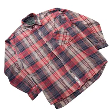 L.O.G.G. 셔츠 플란넬 셔츠 체크 무늬