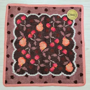 새상품 러브리 바이 페이러 손수건 레트로 후르츠 도트