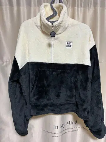 MARY QUANT 하프 지퍼 플리스 자켓