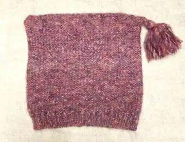 핑크 계열 태슬 니트 모자 더스티 핑크 보라색 계열 모헤어 캡 울