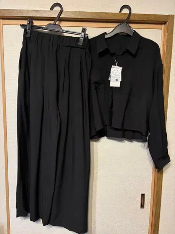 새상품 렙심 셔츠 턱 와이드 팬츠 세트