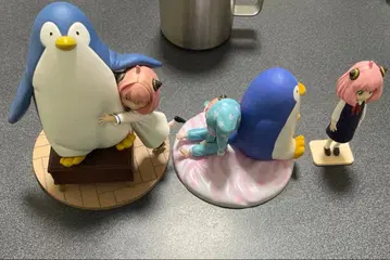 [개봉품 상자 없음] SPY x FAMILY 아냐 펭귄 피규어 3개