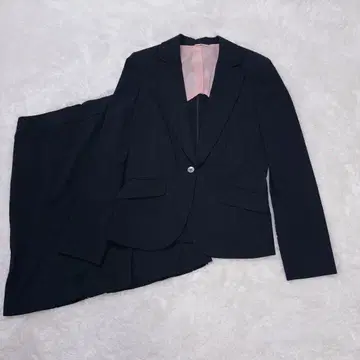 퍼펙트 수트 팩토리 여성용 네이비 스트라이프 셋업 9호