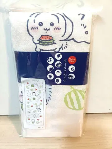 치이카와 (먼작귀) 수박 손수건 새상품 미사용 온천 사우나 일본산 손수건