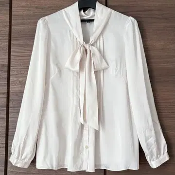 UNTITLED 리본 쉬폰 블라우스 일본제