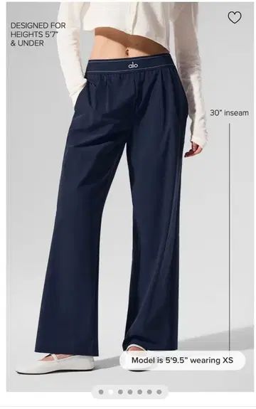 미사용 새상품 아로요가 트라우저 네이비 XXS